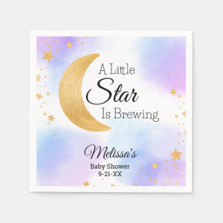 Serviette En Papier Little Star Brewing Dreamy Baby Shower