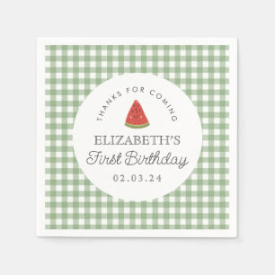 Serviette En Papier Little Sweet Melon Premier anniversaire