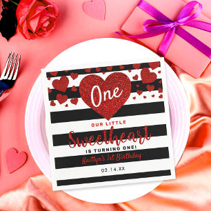 Serviette En Papier Little Sweetheart Saint-Valentin N'importe quel âg