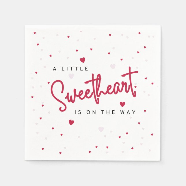 Serviette En Papier Little Sweetheart - Valentine's Day Paper Napkins (Devant)
