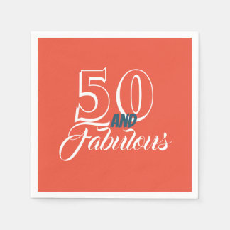 Serviette En Papier Living Coral 50 et fabuleuse fête d'anniversaire