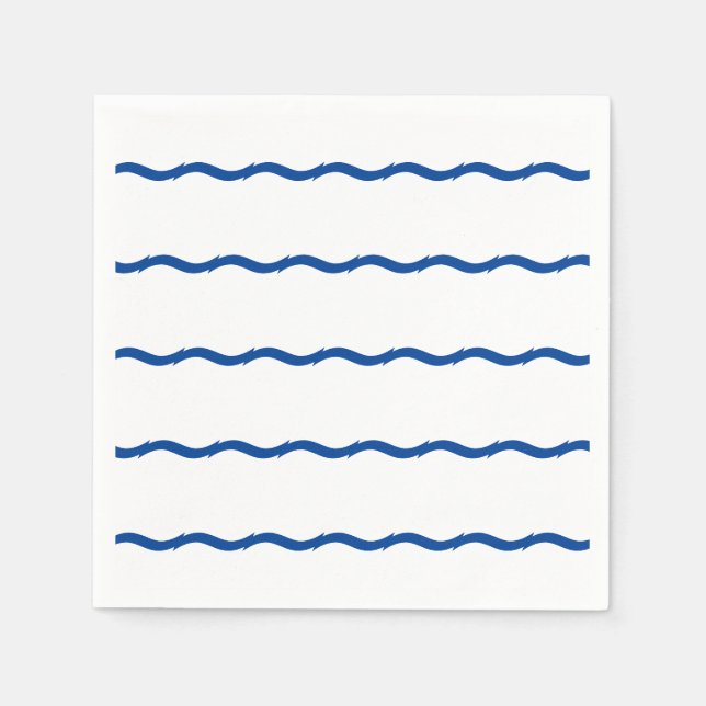 Serviette En Papier Livre blanc bleu (Devant)