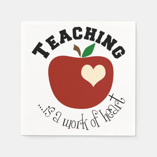 Serviette En Papier Livre blanc de l'enseignant de l'école (Devant)