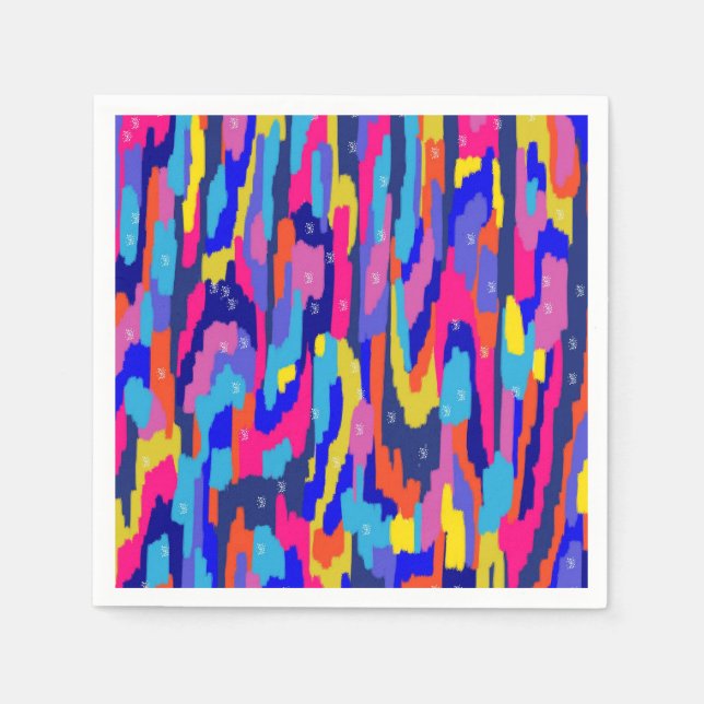 Serviette En Papier Livre de coloriage Abstrait (Devant)