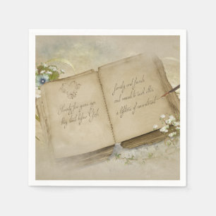 Serviette En Papier Livre du 75e anniversaire