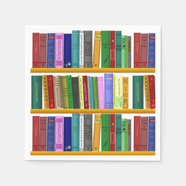 Serviette En Papier Livres Anniversaire (Devant)