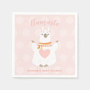 Serviette En Papier Llamaste Llama Yoga Baby shower Papier