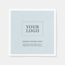 Logo d'affaires personnalisé bleu simple promotion