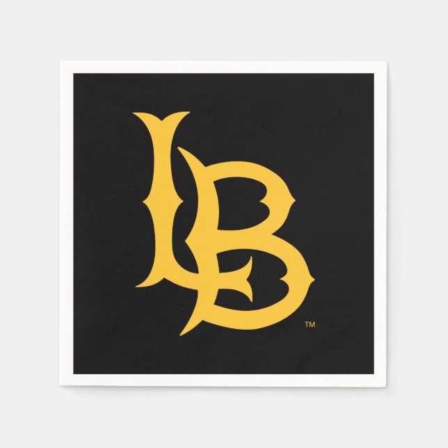 Serviette En Papier Logo de Long Beach State (Devant)
