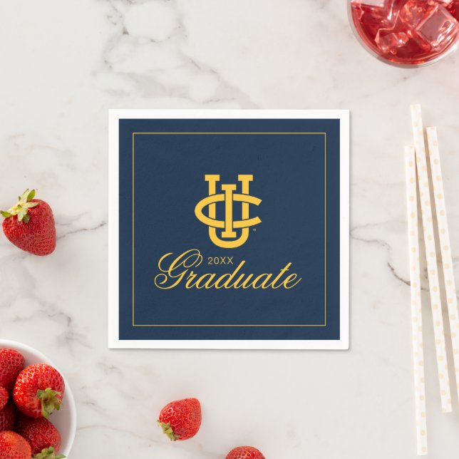 Serviette En Papier Logo de l'Université de Californie, Irvine (En situation)