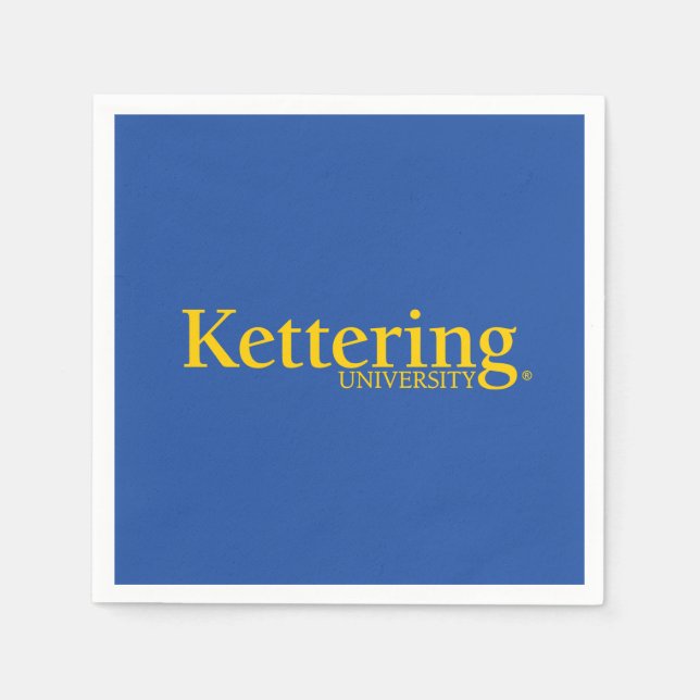 Serviette En Papier Logo de l'Université Kettering (Devant)