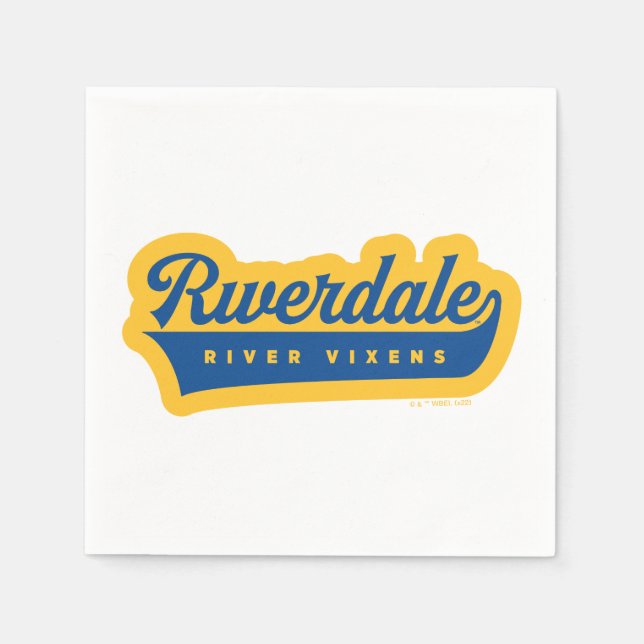 Serviette En Papier Logo de Riverdale River Vixens (Devant)