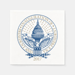 Serviette En Papier Logo de Trump Pence 2017 pour l'investiture présid