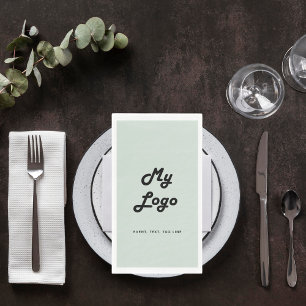 Serviette En Papier Logo d'entreprise écologique Sage