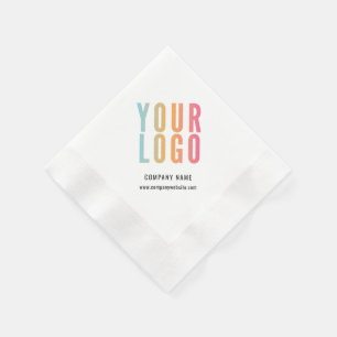 Serviette En Papier Logo d'entreprise moderne blanc affaires