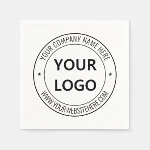 Serviette En Papier Logo d'entreprise personnalisé et serviettes de te