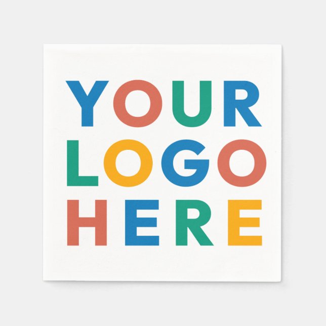 Serviette En Papier Logo d'entreprise personnalisé Fournitures d'événe (Devant)
