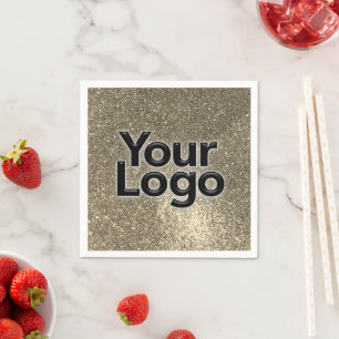 Serviette En Papier Logo d'entreprise personnalisé Fun Parties scintil
