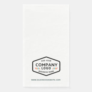 Serviette En Papier Logo d'entreprise simple et site Web d'entreprise