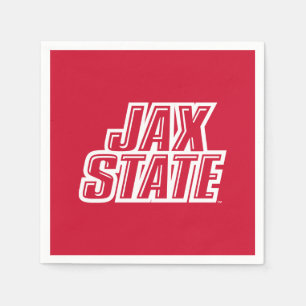 Serviette En Papier Logo d'état de Jacksonville State University JAX S