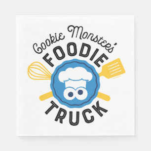 Serviette En Papier Logo du camion fourré de Cookie Monster