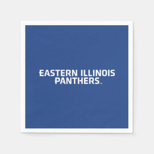 Serviette En Papier Logo du texte Eastern Illinois Panthers