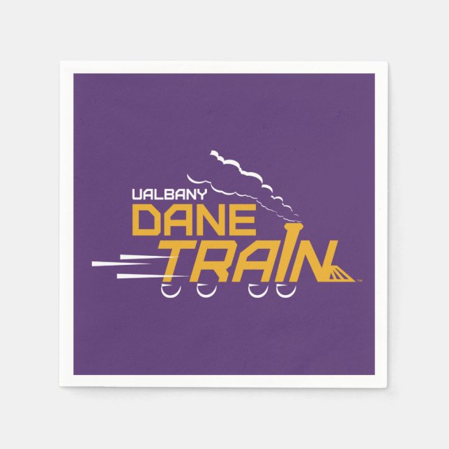 Serviette En Papier Logo du train UAlbany Dane (Devant)