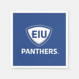 Serviette En Papier Logo Eastern Illinois Panthers Shield & Wordmark