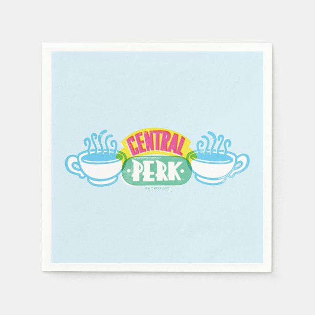 Serviette En Papier Logo Neon Central Perk (Devant)