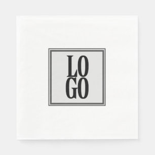 Serviette En Papier Logo personnalisé d'entreprise ou d'entreprise en