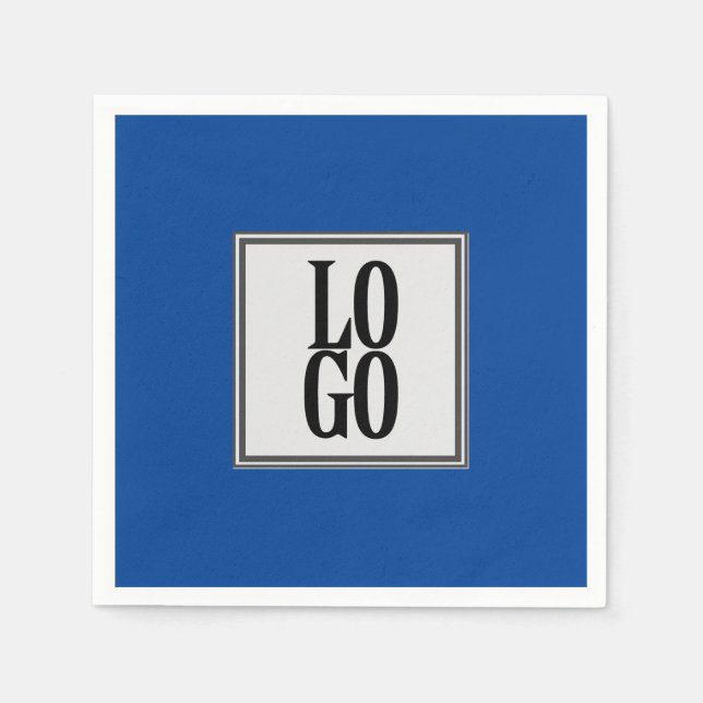 Serviette En Papier Logo personnalisé d'entreprise ou d'entreprise sur (Devant)
