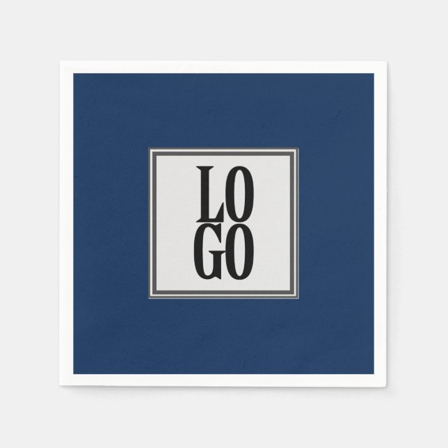 Serviette En Papier Logo personnalisé d'entreprise ou d'entreprise sur (Devant)