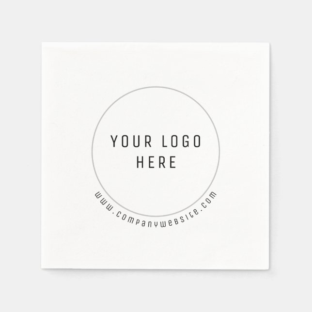 Serviette En Papier Logo personnalisé professionnel (Devant)