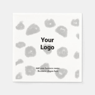 Serviette En Papier Logo personnalisé simple et élégant ici serviettes