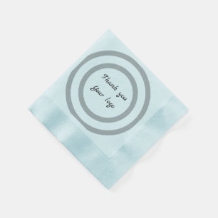 Serviette En Papier Logo personnalisé simple et élégant ici société