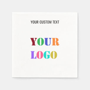 Serviette En Papier Logo personnalisé Texte photo serviettes société p