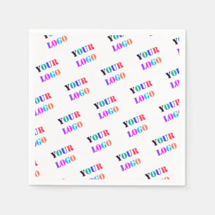 Serviette En Papier Logo Personnalisé Votre Entreprise Promotionnel Pe