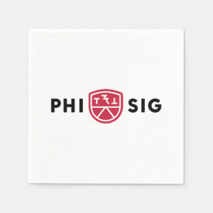 Serviette En Papier Logo Phi Sigma Kappa