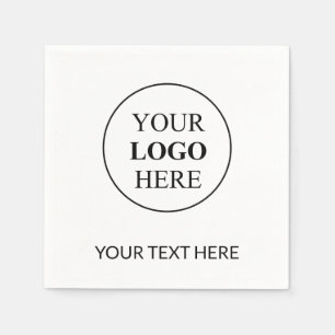 Serviette En Papier Logo promotionnel personnalisé - Pas de commande m