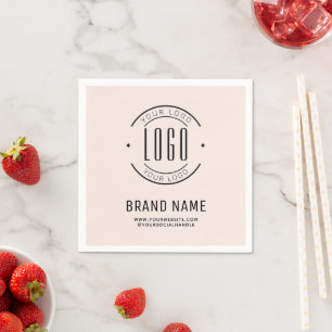 Serviette En Papier logo société commerciale de marque personnalisée m