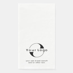 Serviette En Papier Logo sur Nettoyage + Black Text Company Business P