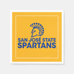 Serviette En Papier Logo Wordmark de Spartans d'état de San Jose