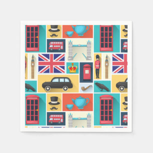 Serviette En Papier Londres, Angleterre Napkins