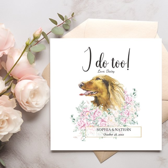 Serviette En Papier Long Haired Dachshund Chien Mariage Cocktail Napki (Créateur téléchargé)