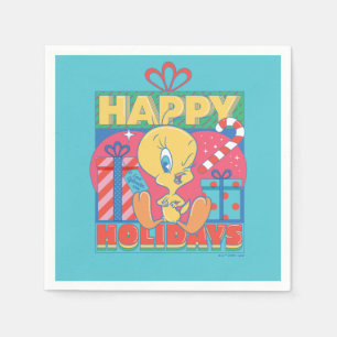 Serviette En Papier LOONEY TUNES™ TWEETY™ Joyeuses fêtes