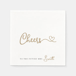 Serviette En Papier L'or minimaliste pour l'avenir Mme Napkins