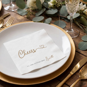 Serviette En Papier L'or minimaliste pour l'avenir Mme Napkins