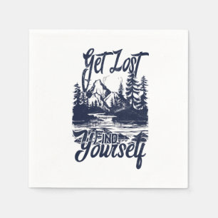 Serviette En Papier Lost, Find Yself - Nature Adventure