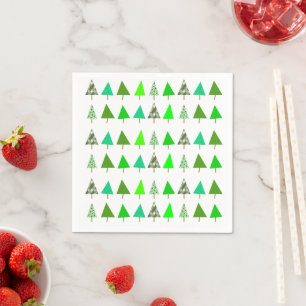 Serviette En Papier Lot d'arbre de Noël