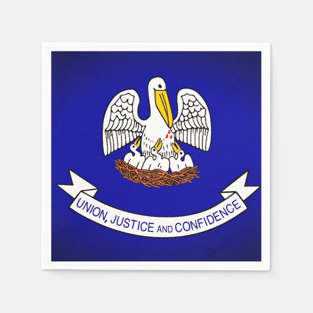 Serviette En Papier Louisiana State Drapeau Papier Partie Napkins (Devant)